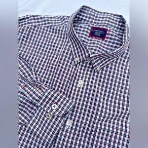 UNTUCKit Men's 3XL Birdales WF 40230 Red Plaid Long Sleeve Button Up Shirt SH12
